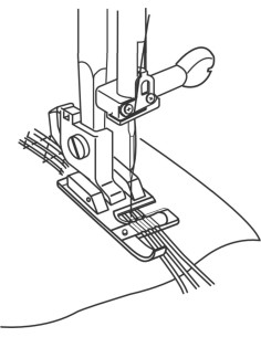 Piedino per cordoncini Janome 2