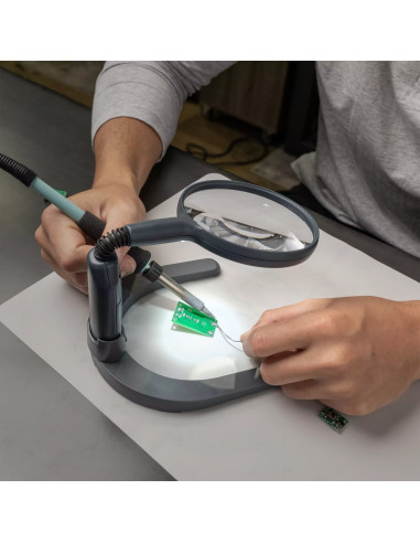 Lampada con lente d'ingrandimento da tavolo ultra luminosa Carson Optical