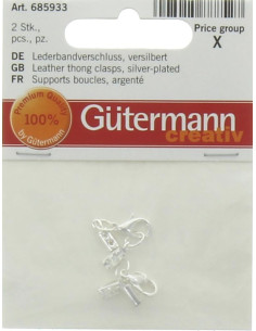 Supporti per orecchini Gütermann - Argento