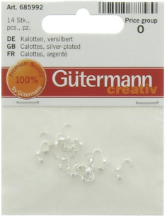 Calotte Gütermann - Placcato argento