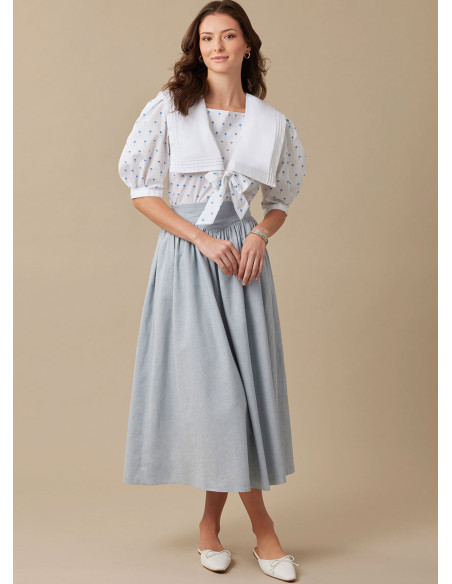 Modello di top e gonna - McCall's 8540