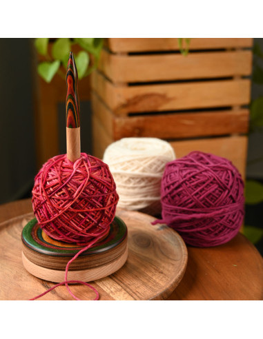 Supporto per gomitolo di lana in legno KnitPro Signature