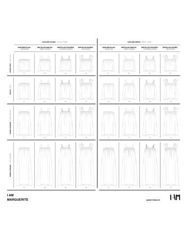 Modello per top e abiti Marguerite - I am patterns