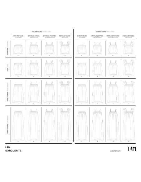 Modello per top e abiti Marguerite - I am patterns