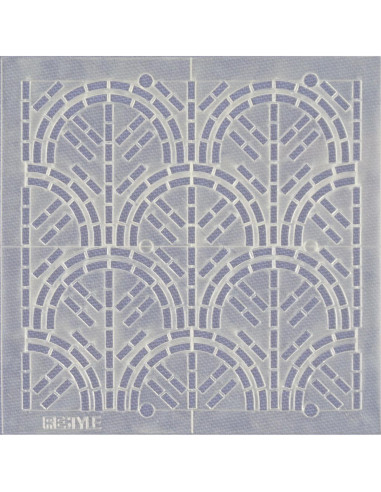Gabarit pour sashiko Restyle - Vagues