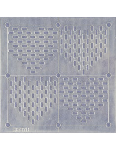 Modello per sashiko Restyle - Cuori 2