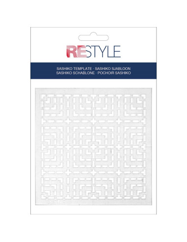 Modello per sashiko Restyle - Quadrati