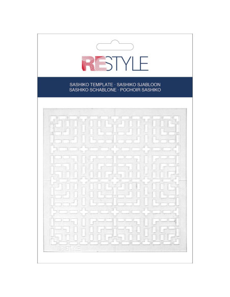 Modello per sashiko Restyle - Quadrati