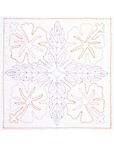 Kit sashiko Hawaii Hibiscus