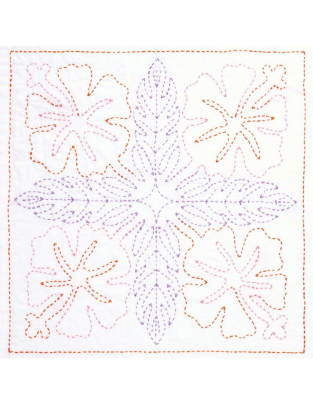 Kit sashiko Hawaii Hibiscus
