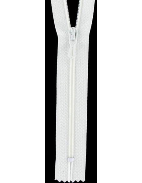 Cerniera lampo in nylon - Bianco