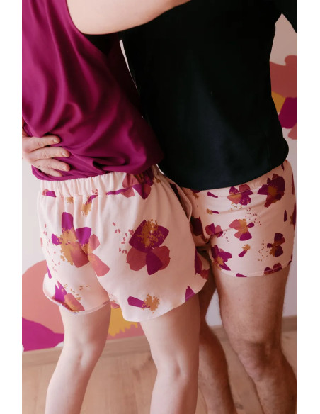 Tessuto felpa Anémona Nude - Églantine & Zoé