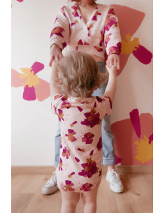 Tessuto jersey di cotone Anémona Nude - Églantine & Zoé 2