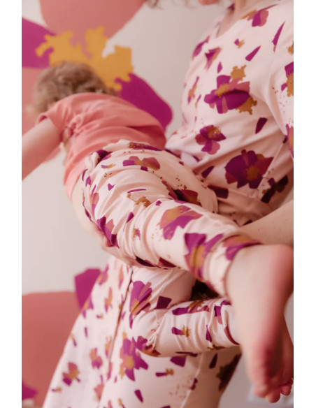 Tessuto jersey di cotone Anémona Nude - Églantine & Zoé