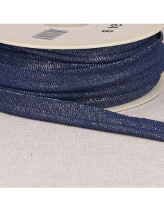 Cordoncino Jean metallizzato - Blu scuro