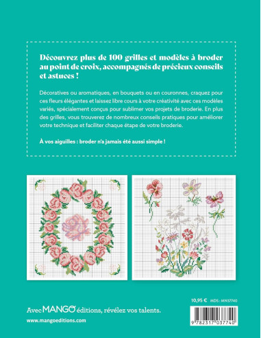 Libro fiori - 100 modelli da ricamare