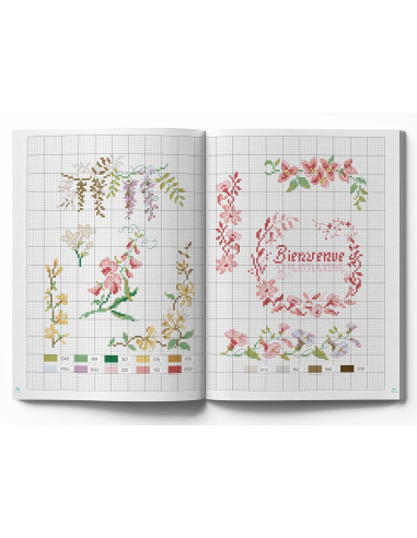 Libro fiori - 100 modelli da ricamare