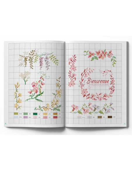 Libro fiori - 100 modelli da ricamare