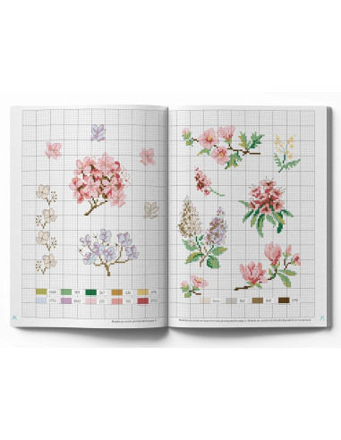 Libro fiori - 100 modelli da ricamare