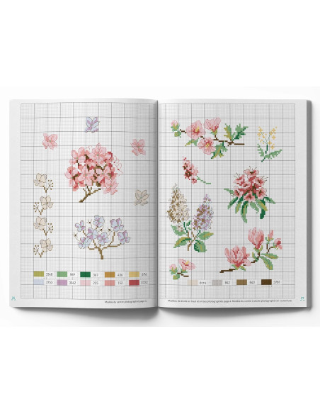 Libro fiori - 100 modelli da ricamare