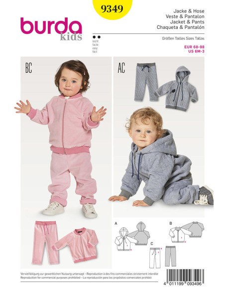 Modello di giacca - Burda 9349