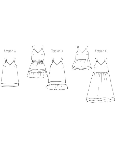 Modello di abito Lottus - Anna Rose patterns
