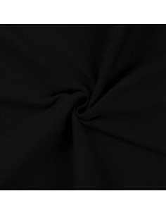 Tessuto jersey a coste - Nero