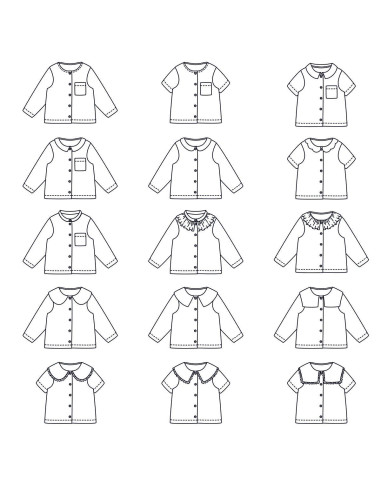 Modello di camice unisex Rio - Ikatee