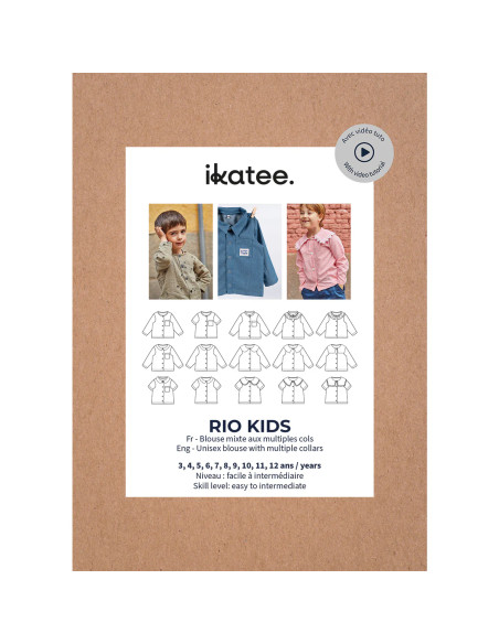 Modello di camice misto Rio Kids - Ikatee