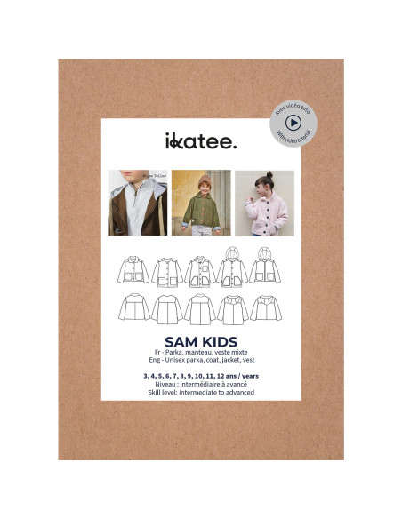 Modello di parka, cappotto e giacca mista Sam Kids - Ikatee
