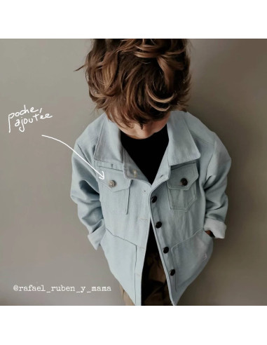 Modello di parka, cappotto e giacca mista Sam Kids - Ikatee