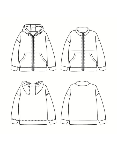 Modello di felpa con zip unisex Liverpool - Ikatee