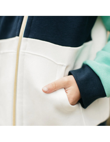 Modello di felpa con zip unisex Liverpool - Ikatee