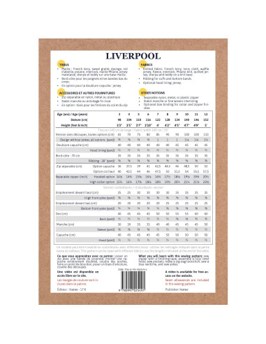 Modello di felpa con zip unisex Liverpool - Ikatee