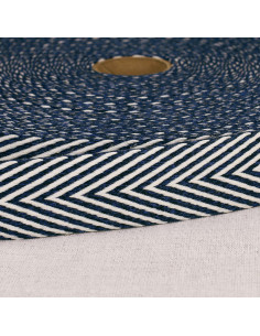 Cinturino a spina di pesce - Blu marino