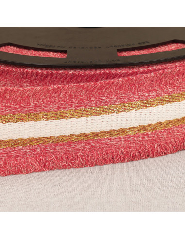 Cinturino frangetta lurex - Rosso