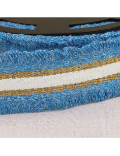 Cinturino frangetta lurex - Blu