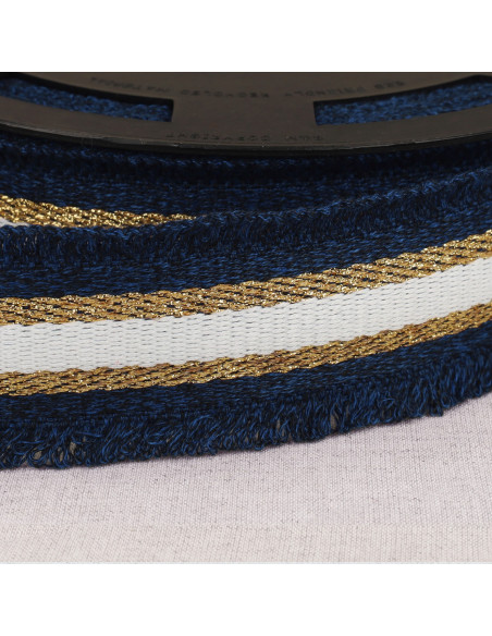 Cinturino frangetta lurex - Blu marino