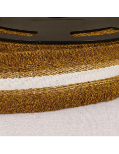 Cinturino frangetta lurex - Ocra