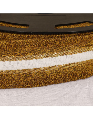 Cinturino frangetta lurex - Ocra
