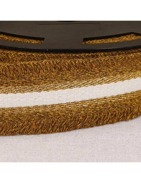 Cinturino frangetta lurex - Ocra