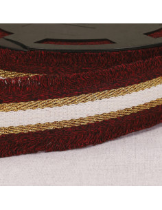 Cinturino frangetta lurex - Bordeaux