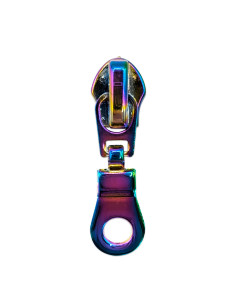 Cursore per chiusura nylon 5 mm - Arcobaleno