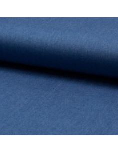 Tessuto viscosa chambray - Blu medio