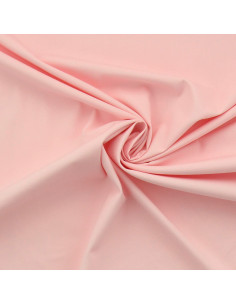 Tessuto popeline di cotone elasticizzato - Rosa