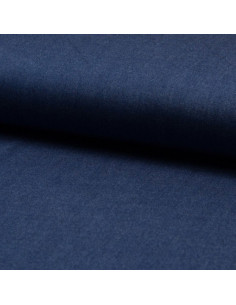 Tessuto viscosa chambray - Blu jeans