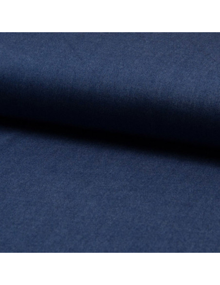 Tessuto viscosa chambray - Blu jeans