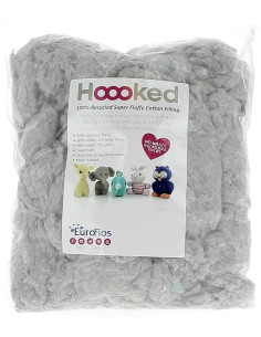 Fibra di imbottitura Hoooked 250 g - Grigio nuvola