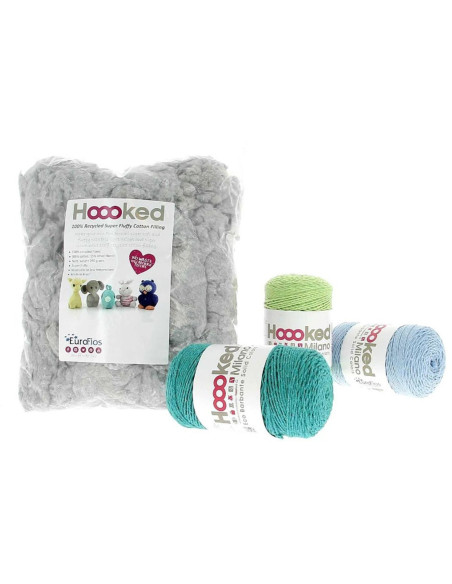 Fibra di imbottitura Hoooked 250 g - Grigio nuvola