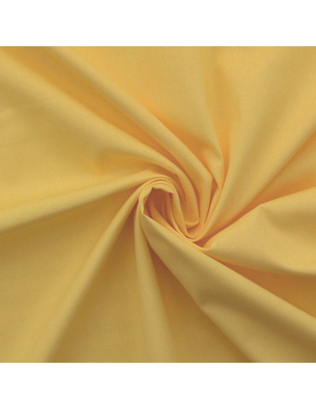 Tessuto popeline di cotone - Giallo paglierino
